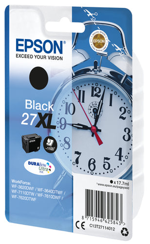 Epson Alarm clock Singlepack Black 27XL DURABrite Ultra Ink Epson Alarm clock Singlepack Black 27XL DURABrite Ultra Ink